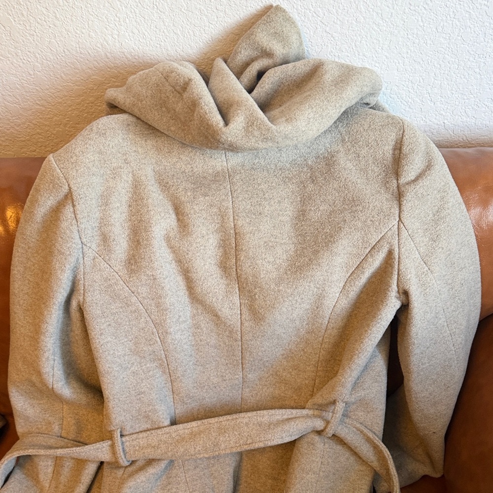 Zara Basic Gray Wool Coat - image 4